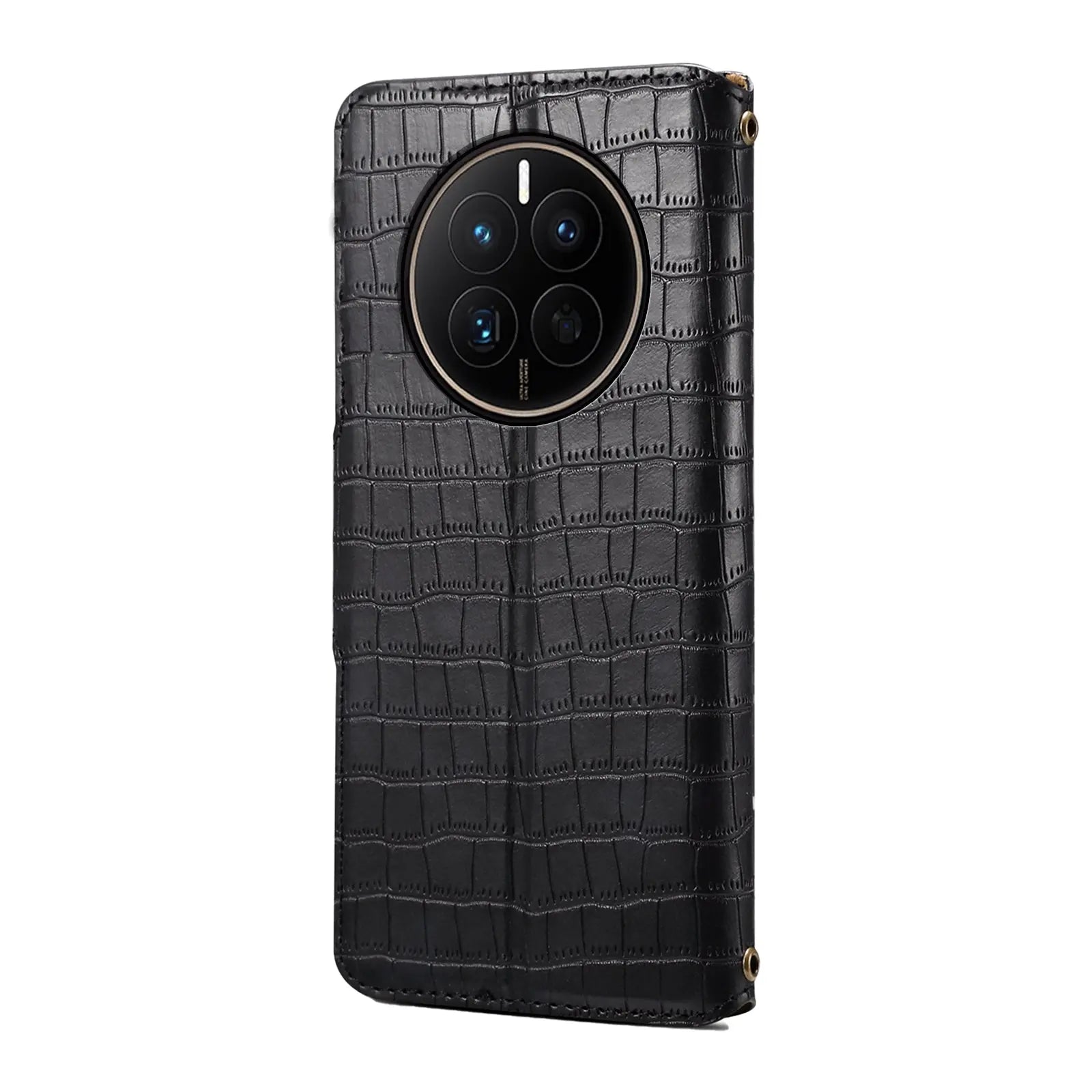 Huawei Mate 50 Denior Leather Case - Crocodile Texture with Oil Edge, Wallet & Kickstand Features-buycases.co.uk