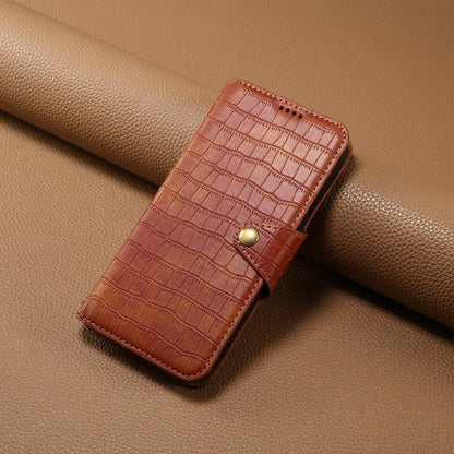 Huawei Mate 40 Pro Denior Leather Case - Crocodile Texture with Oil Edge, Wallet & Kickstand Features-buycases.co.uk