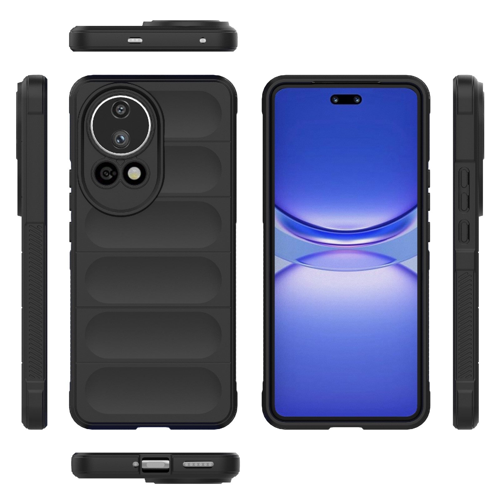 Huawei Nova 12 Pro Magic Shield Phone Case – Durable TPU + Flannel, Stylish Protection, Brightly Coloured, Wear-Resistant-buycases.co.uk