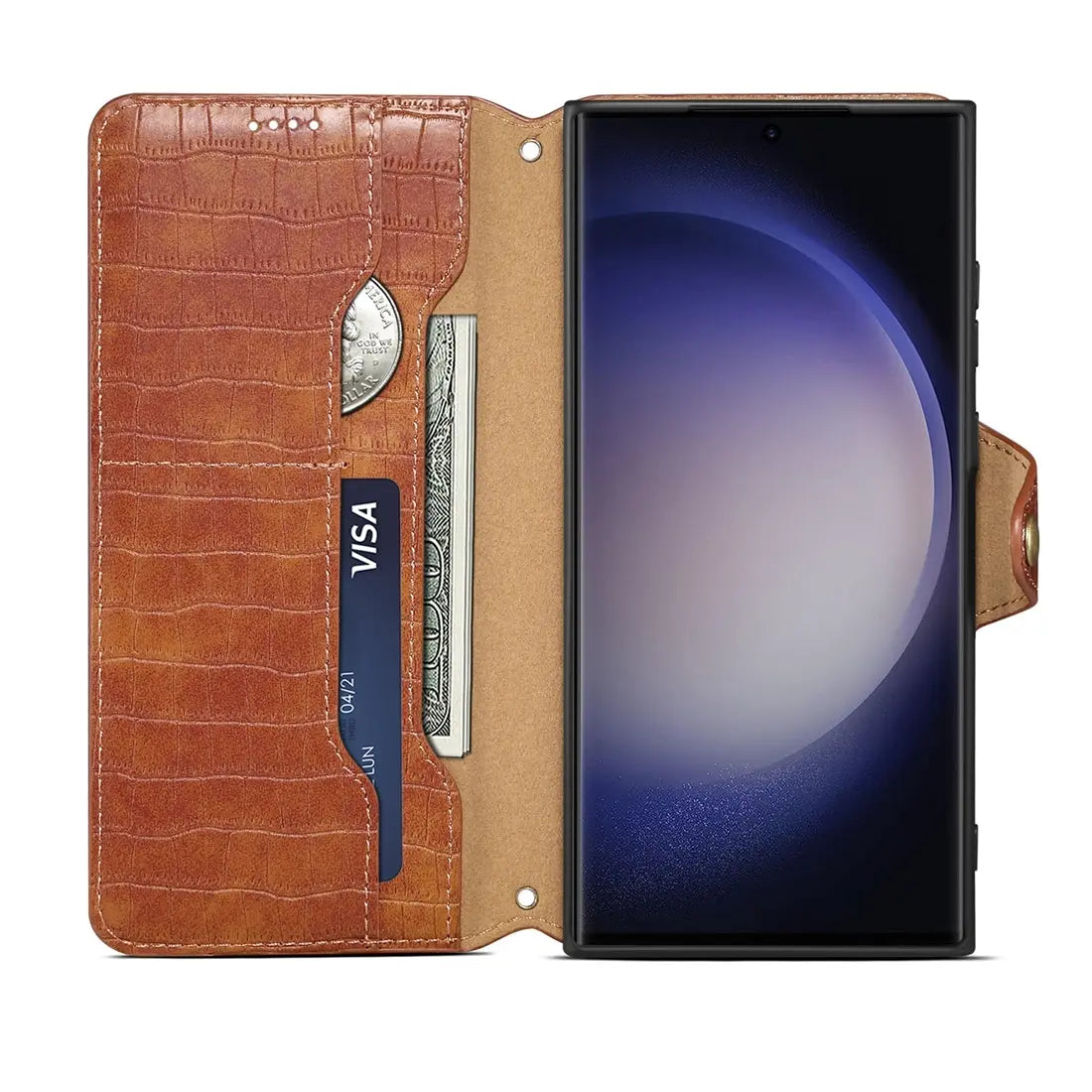 Samsung Galaxy A05 Denior Leather Case - Crocodile Texture with Oil Edge, Wallet & Kickstand Features (Copy)-buycases.co.uk