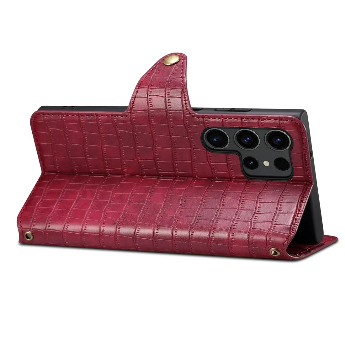 Samsung Galaxy A05 Denior Leather Case - Crocodile Texture with Oil Edge, Wallet & Kickstand Features (Copy)-buycases.co.uk