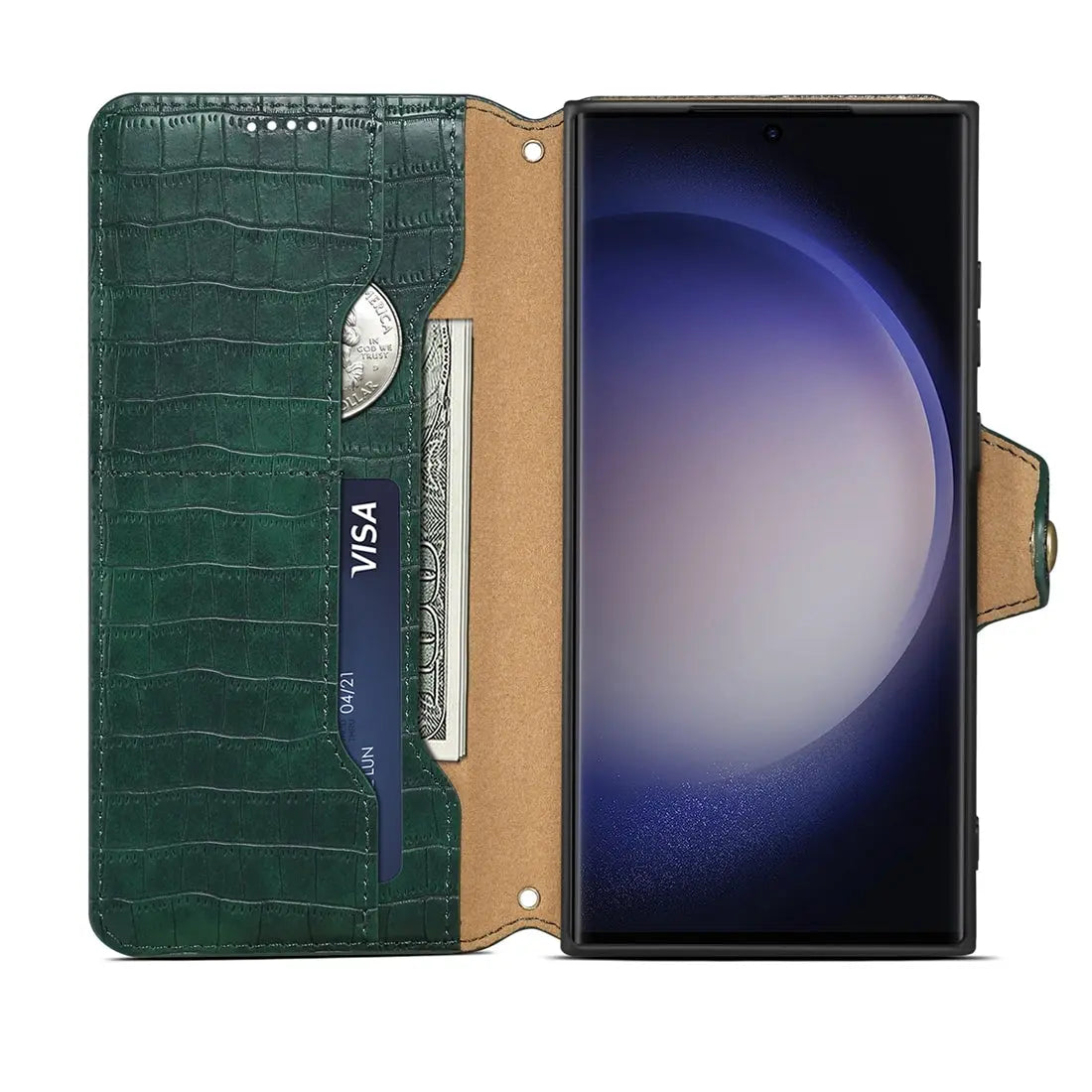 Samsung Galaxy A05 Denior Leather Case - Crocodile Texture with Oil Edge, Wallet & Kickstand Features (Copy)-buycases.co.uk