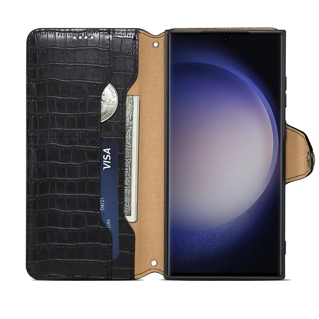 Samsung Galaxy A05 Denior Leather Case - Crocodile Texture with Oil Edge, Wallet & Kickstand Features (Copy)-buycases.co.uk