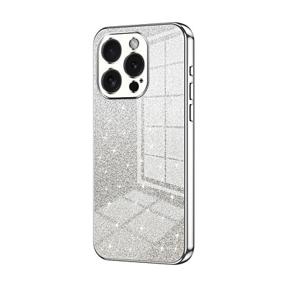 iPhone 15 Pro Luxury Glitter Gradient Powder Electroplated Case with Advanced Protection and Style