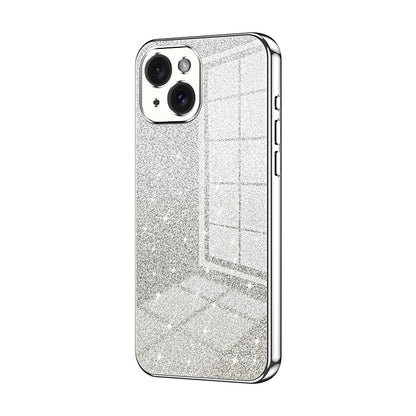 iPhone 15 Luxury Glitter Gradient Powder Electroplated Case with Advanced Protection and Style