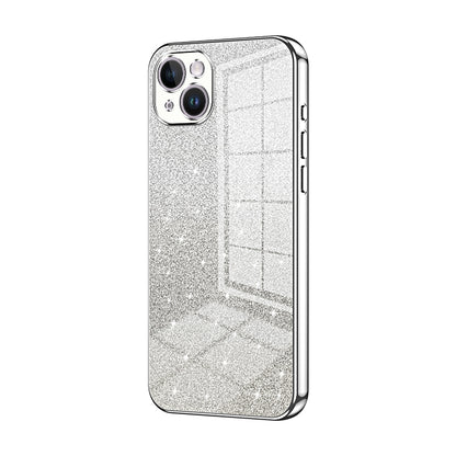 iPhone 14 Plus Luxury Glitter Gradient Powder Electroplated Case with Advanced Protection and Style