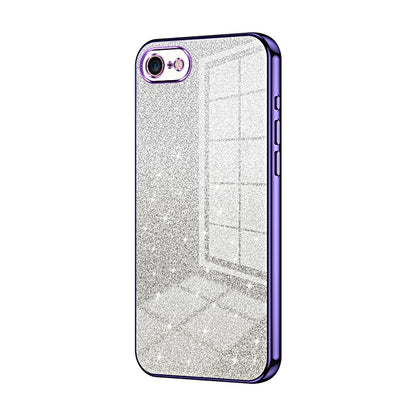 iPhone SE 2020 Luxury Glitter Gradient Powder Electroplated Case with Advanced Protection and Style