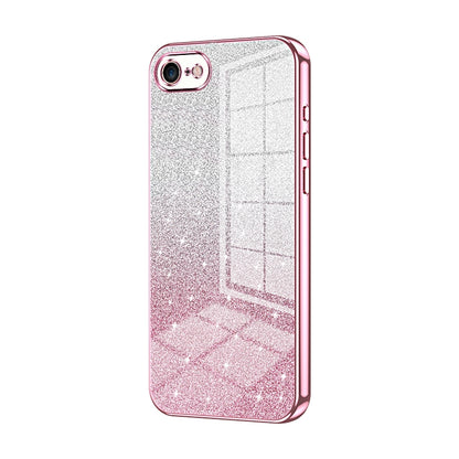 iPhone SE 2020 Luxury Glitter Gradient Powder Electroplated Case with Advanced Protection and Style