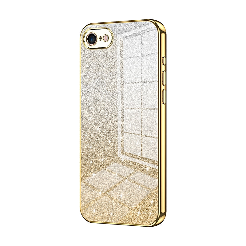 iPhone SE 2020 Luxury Glitter Gradient Powder Electroplated Case with Advanced Protection and Style