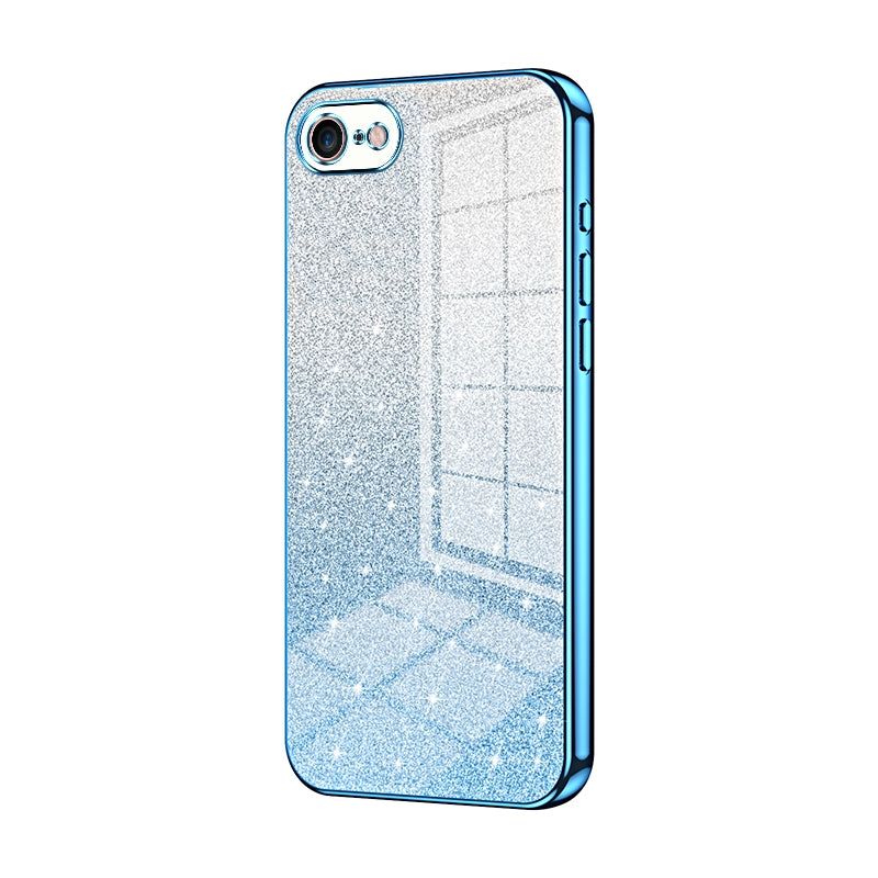 iPhone SE 2020 Luxury Glitter Gradient Powder Electroplated Case with Advanced Protection and Style