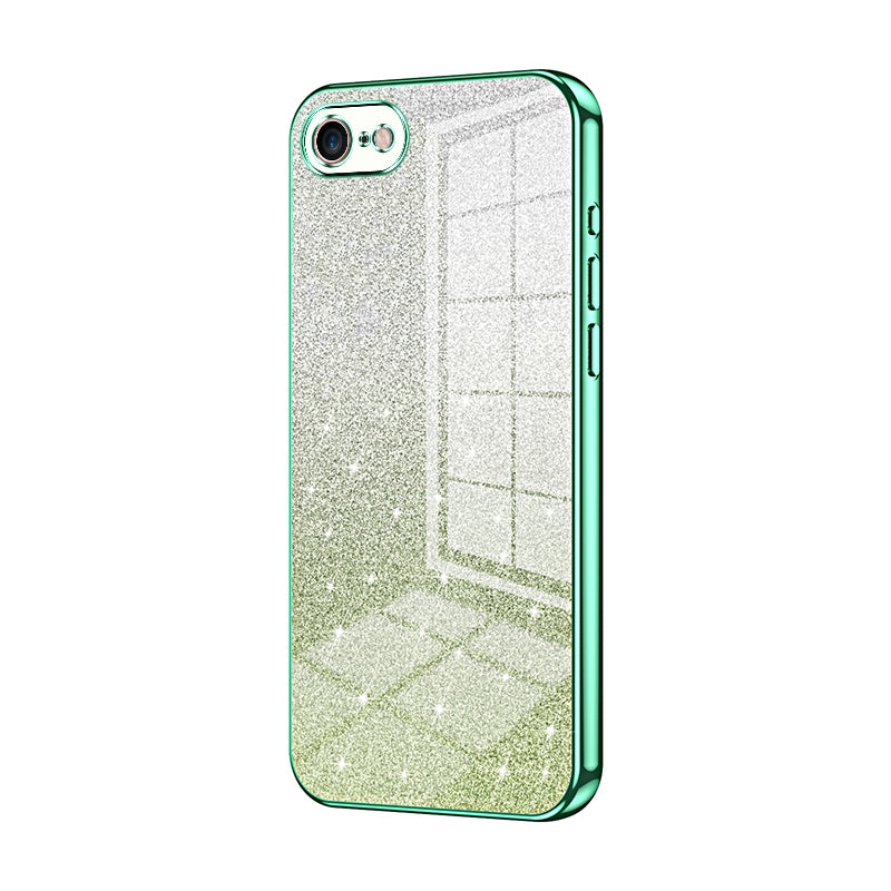 iPhone SE 2020 Luxury Glitter Gradient Powder Electroplated Case with Advanced Protection and Style