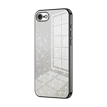 iPhone SE 2020 Luxury Glitter Gradient Powder Electroplated Case with Advanced Protection and Style