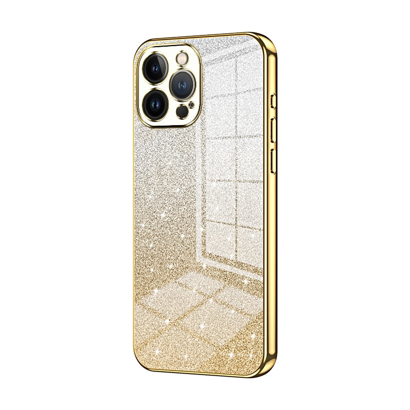 iPhone 13 Pro Max Luxury Glitter Gradient Powder Electroplated Case with Advanced Protection and Style