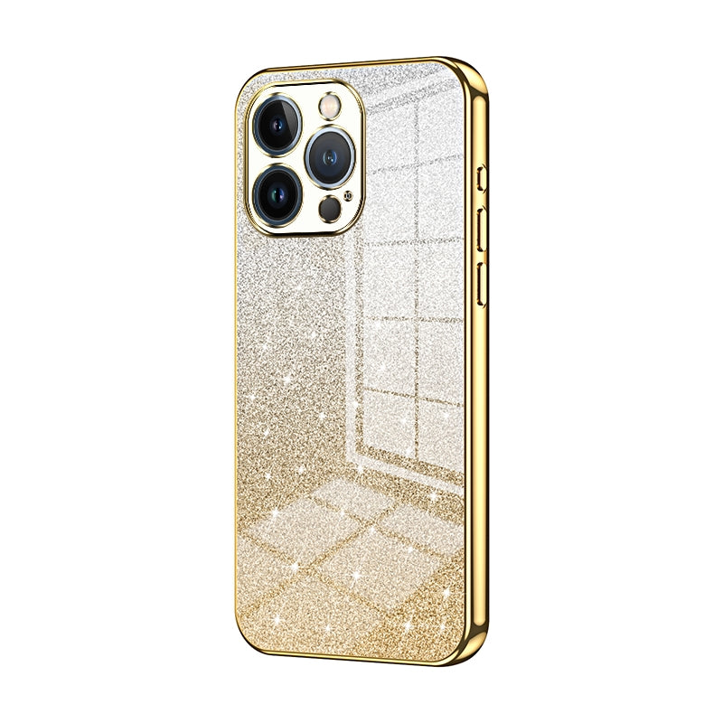 iPhone 13 Pro Luxury Glitter Gradient Powder Electroplated Case with Advanced Protection and Style
