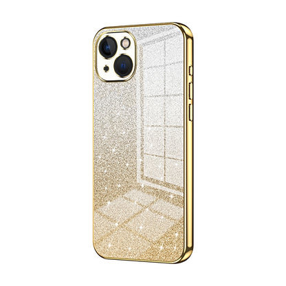 iPhone 13 Luxury Glitter Gradient Powder Electroplated Case with Advanced Protection and Style