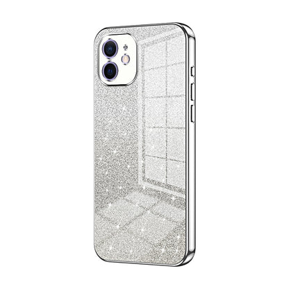 iPhone 12 Luxury Glitter Gradient Powder Electroplated Case with Advanced Protection and Style