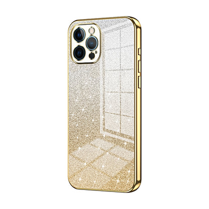 iPhone 12 Pro Luxury Glitter Gradient Powder Electroplated Case with Advanced Protection and Style
