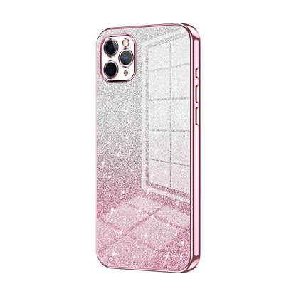 iPhone 11 Pro Max Luxury Glitter Gradient Powder Electroplated Case with Advanced Protection and Style