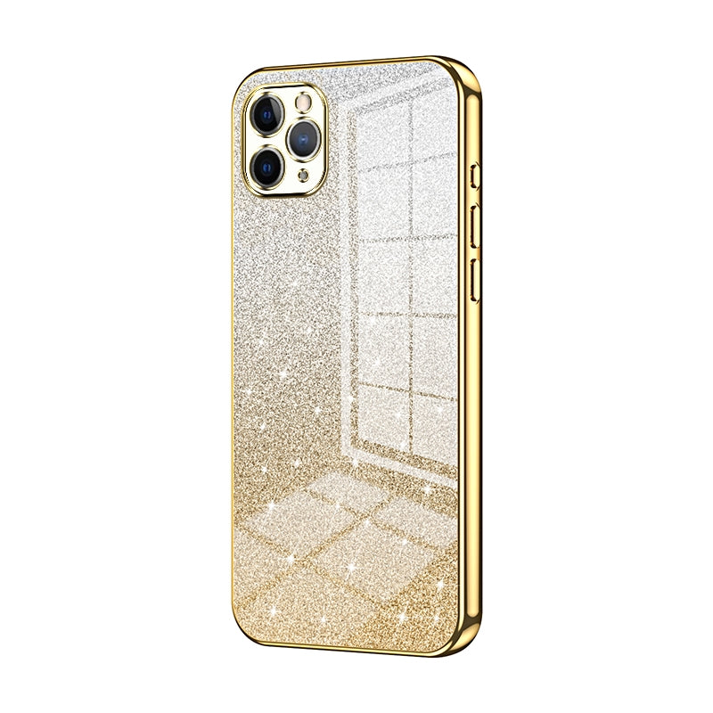 iPhone 11 Pro Max Luxury Glitter Gradient Powder Electroplated Case with Advanced Protection and Style