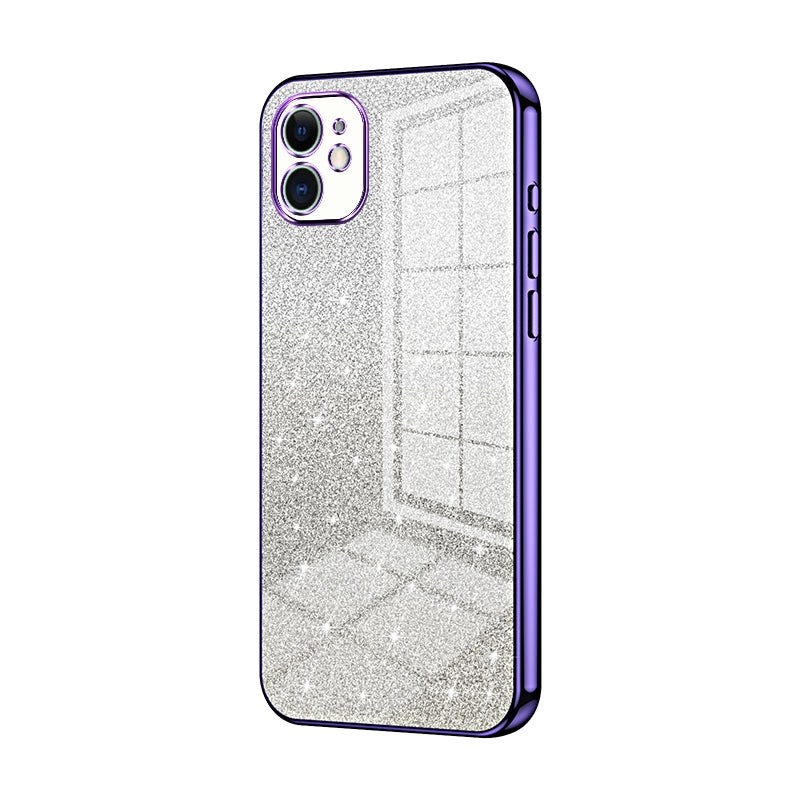 iPhone 11 Luxury Glitter Gradient Powder Electroplated Case with Advanced Protection and Style