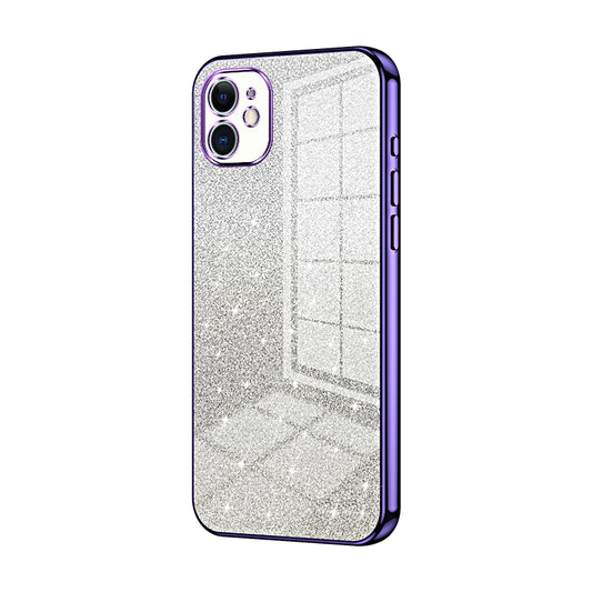 iPhone 11 Luxury Glitter Gradient Powder Electroplated Case with Advanced Protection and Style