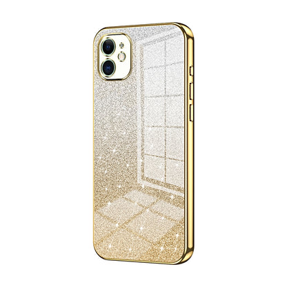 iPhone 11 Luxury Glitter Gradient Powder Electroplated Case with Advanced Protection and Style