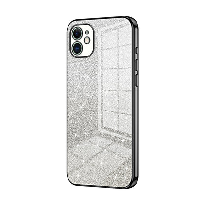 iPhone 11 Luxury Glitter Gradient Powder Electroplated Case with Advanced Protection and Style