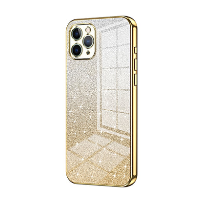 iPhone 11 Pro Luxury Glitter Gradient Powder Electroplated Case with Advanced Protection and Style