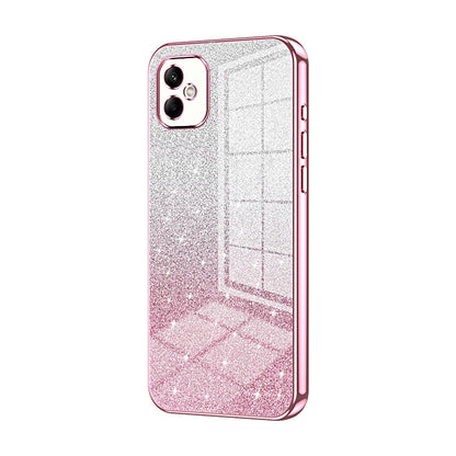 Samsung Galaxy A05 Luxury Glitter Gradient Powder Electroplated Case with Advanced Protection and Style