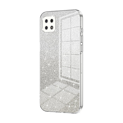 Samsung Galaxy A22s Luxury Glitter Gradient Powder Electroplated Case with Advanced Protection and Style