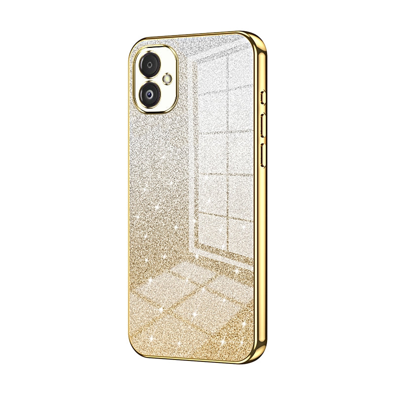Samsung Galaxy F14 5G Luxury Glitter Gradient Powder Electroplated Case with Advanced Protection and Style