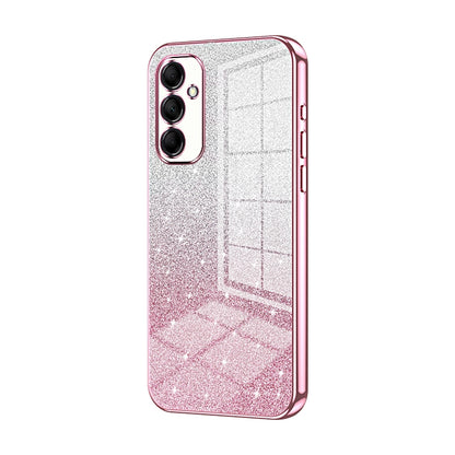 Samsung Galaxy M14 Luxury Glitter Gradient Powder Electroplated Case with Advanced Protection and Style