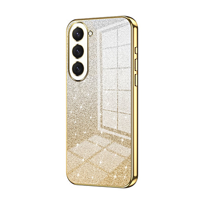 Samsung Galaxy S23 5G Luxury Glitter Gradient Powder Electroplated Case with Advanced Protection and Style