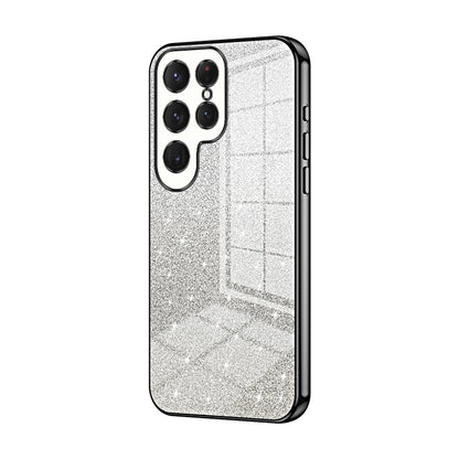 Samsung Galaxy S23 Ultra 5G Luxury Glitter Gradient Powder Electroplated Case with Advanced Protection and Style