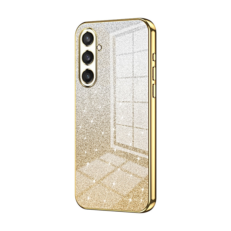Samsung Galaxy S23 FE 5G Luxury Glitter Gradient Powder Electroplated Case with Advanced Protection and Style