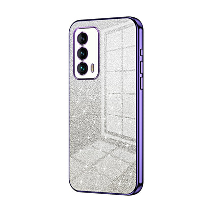 Meizu 18 Luxury Glitter Gradient Powder Electroplated Case with Advanced Protection and Style