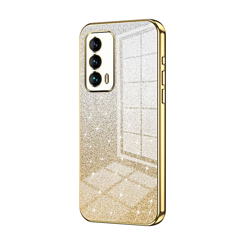 Meizu 18 Luxury Glitter Gradient Powder Electroplated Case with Advanced Protection and Style