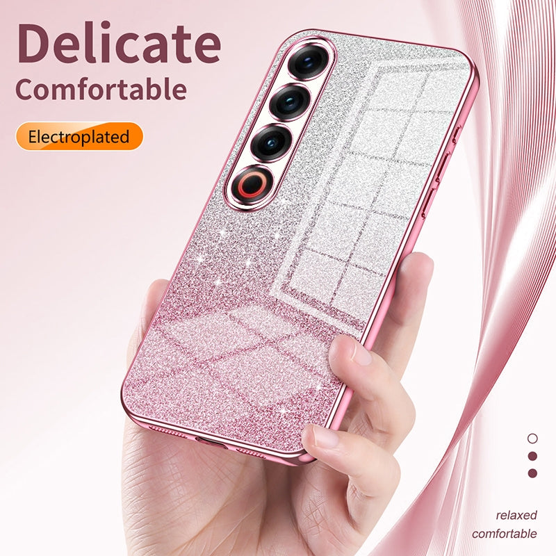 Meizu 18 Luxury Glitter Gradient Powder Electroplated Case with Advanced Protection and Style