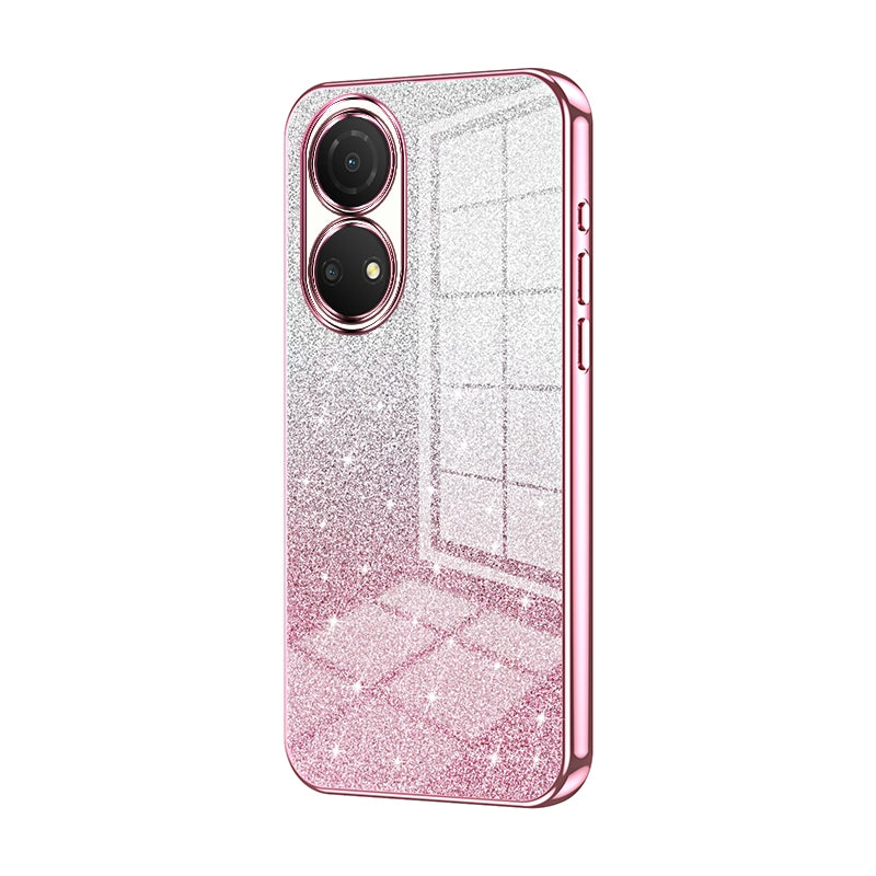 Honor Play 30 Plus Luxury Glitter Gradient Powder Electroplated Case with Advanced Protection and Style