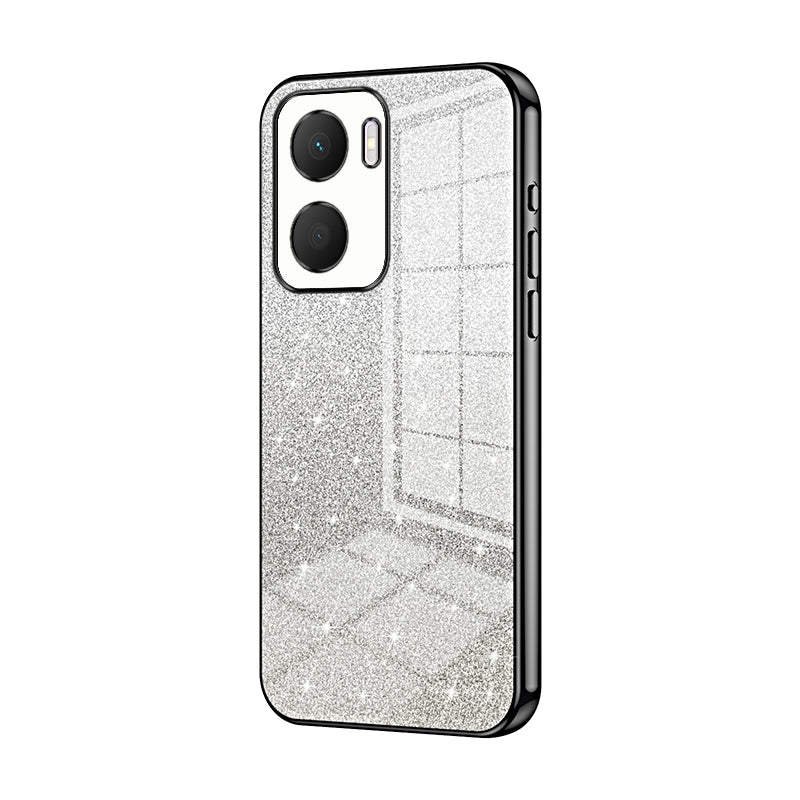 Honor Play 40 Plus Luxury Glitter Gradient Powder Electroplated Case with Advanced Protection and Style