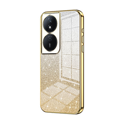 Honor Play 50 Plus Luxury Glitter Gradient Powder Electroplated Case with Advanced Protection and Style