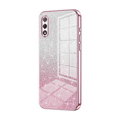 Honor 9X Luxury Glitter Gradient Powder Electroplated Case with Advanced Protection and Style