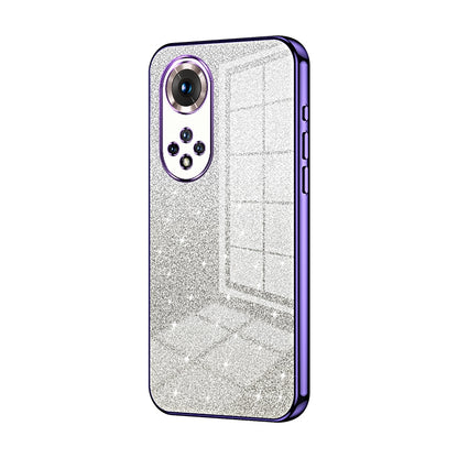 Honor 50 Pro Luxury Glitter Gradient Powder Electroplated Case with Advanced Protection and Style