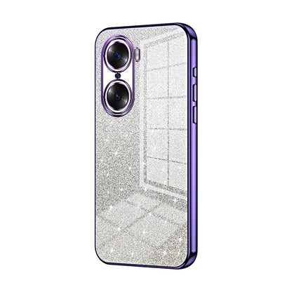 Honor 60 Luxury Glitter Gradient Powder Electroplated Case with Advanced Protection and Style