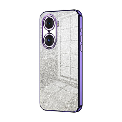 Honor 60 Pro Luxury Glitter Gradient Powder Electroplated Case with Advanced Protection and Style