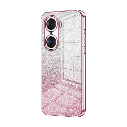 Honor 60 Pro Luxury Glitter Gradient Powder Electroplated Case with Advanced Protection and Style