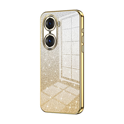 Honor 60 Pro Luxury Glitter Gradient Powder Electroplated Case with Advanced Protection and Style