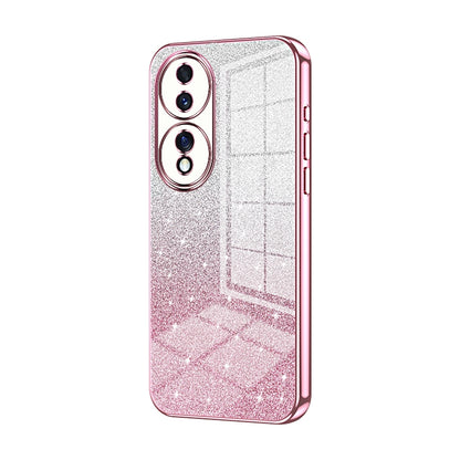 Honor 70 Luxury Glitter Gradient Powder Electroplated Case with Advanced Protection and Style
