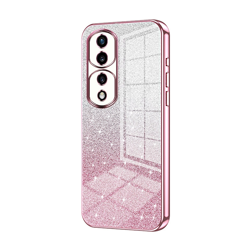 Honor 70 Pro Luxury Glitter Gradient Powder Electroplated Case with Advanced Protection and Style