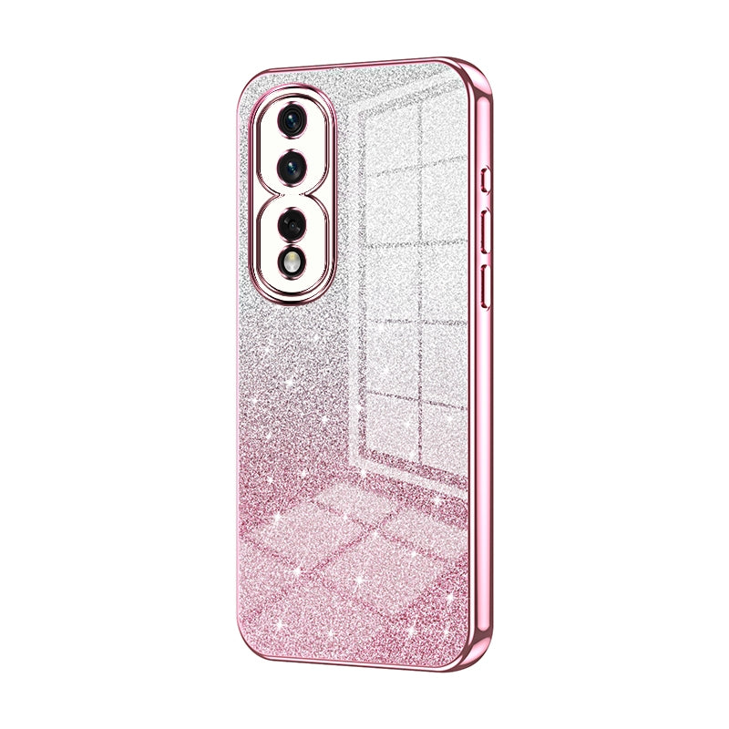 Honor 80 Pro Luxury Glitter Gradient Powder Electroplated Case with Advanced Protection and Style